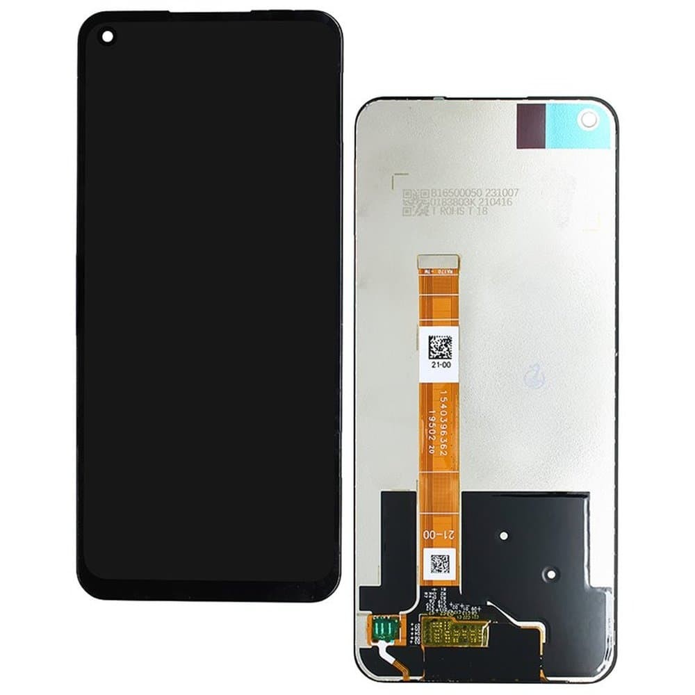Дисплей для Realme 6 1540396362 з тачскріном в зборі, колір чорний фото 1