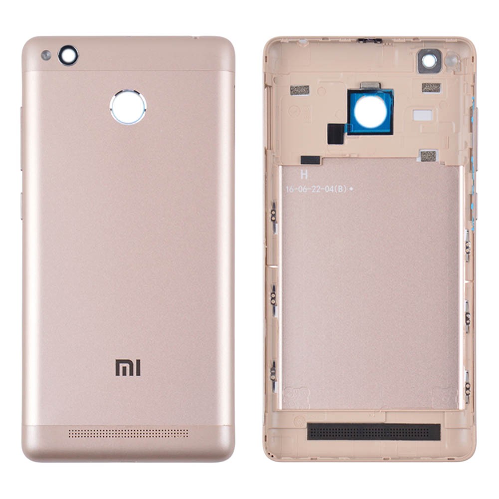Задня кришка для Xiaomi Redmi 3s, Redmi 3 Pro, колір золотий, оригінал фото 1