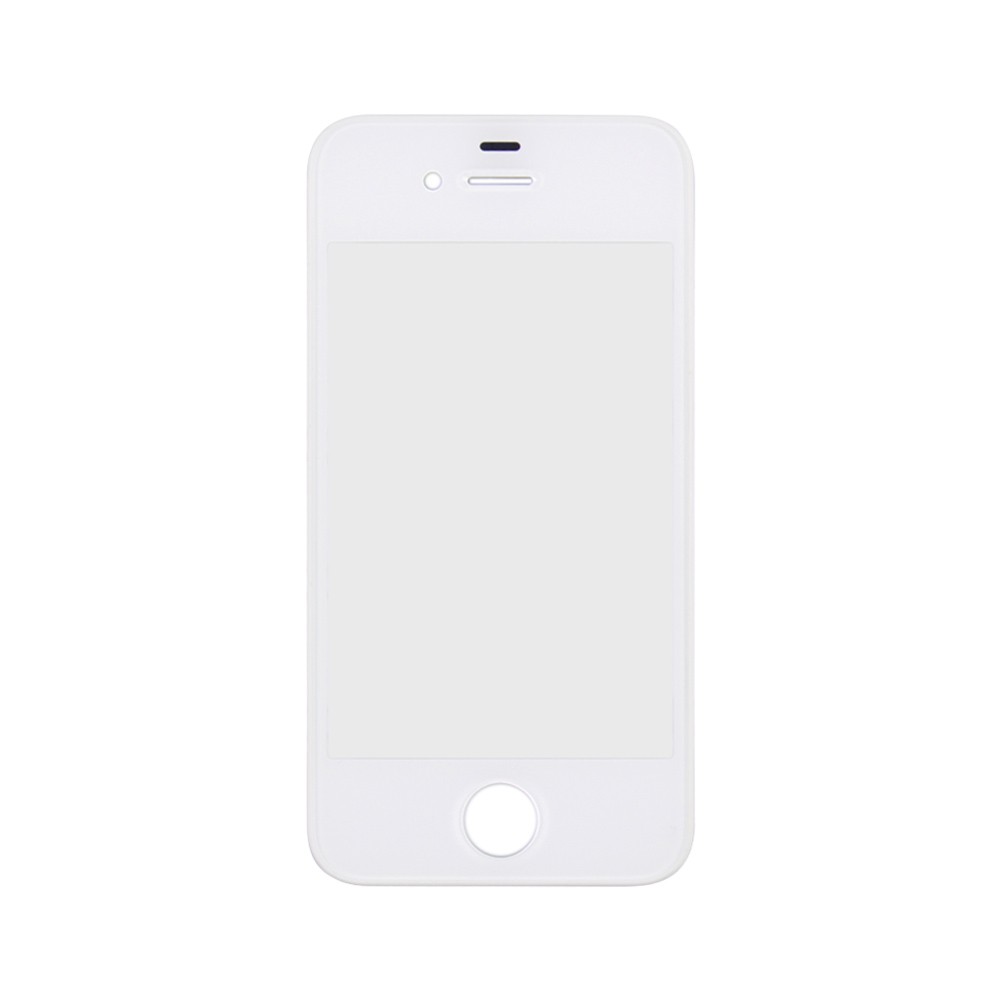 Стекло для iPhone 4S в рамке, цвет белый фото 1