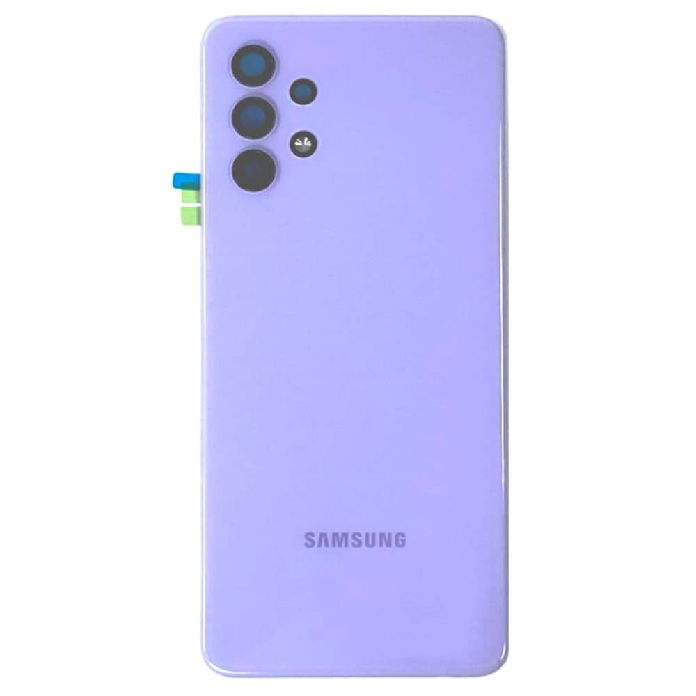 Задняя крышка для Samsung A325 Galaxy A32, со стеклом камеры, цвет фиолетовый фото 1