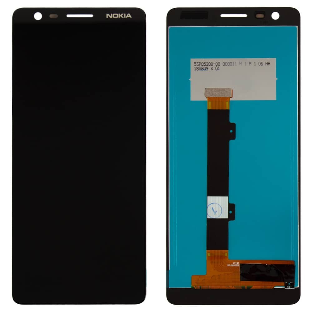 Дисплей для Nokia 3.1 TA-1063/TA-1057 з тачскрином у зборі, колір чорний, уцінка фото 1