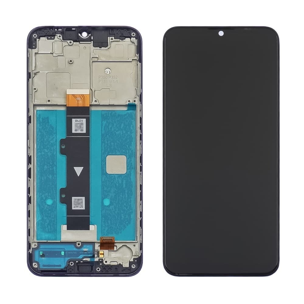 LCD Motorola XT2127 Moto G10 + Touchscreen with Frame (black) фото 1 Дисплей для Motorola XT2127 Moto G10, з тачскріном і рамкою в зборі, колір чорний фото 1