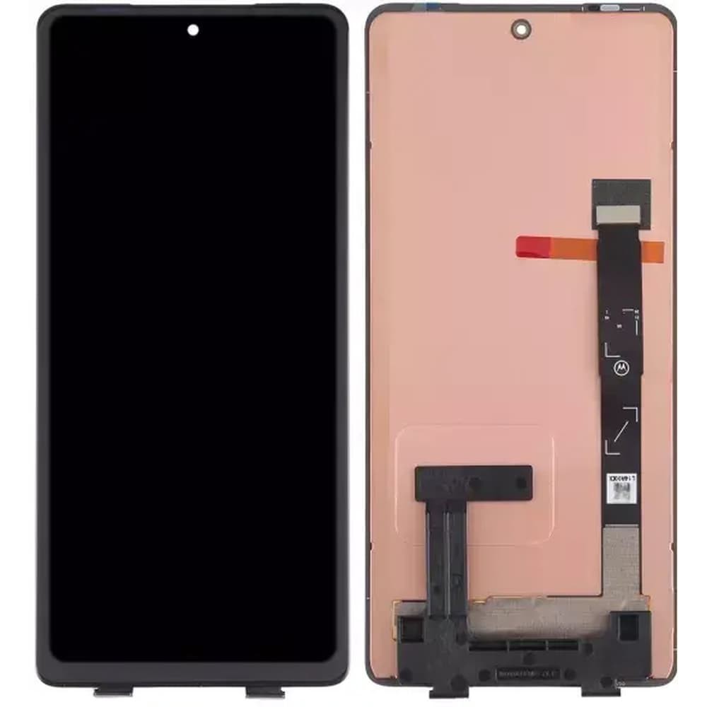 Дисплей для Motorola XT2143 Edge 20/ XT2153-1 Edge 20 Pro/ XT2201-1, с тачскрином, черный, OLED фото 1