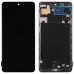 Дисплей для Samsung A715F/DS Galaxy A71 с тачскрином и рамкой в сборе, цвет черный, OLED миниатюра 1