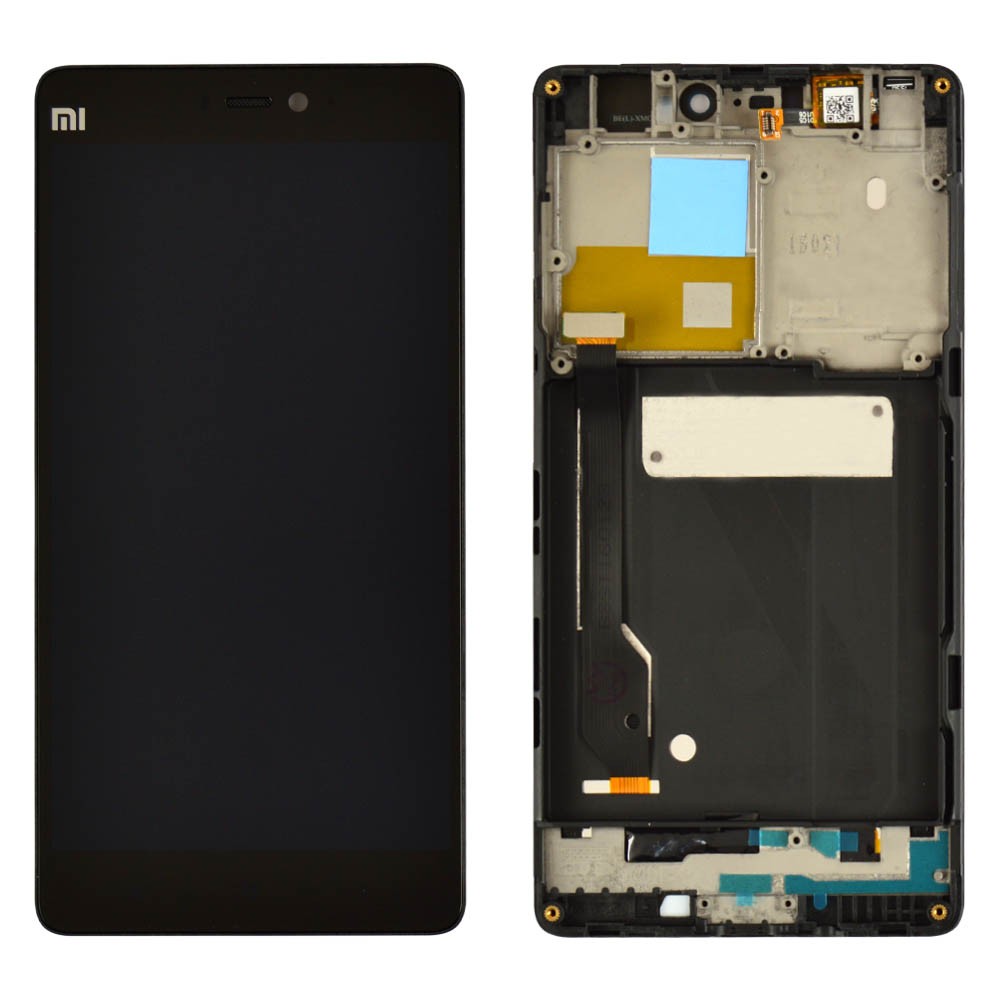Дисплей для Xiaomi Mi4C з тачскріном і рамкою в зборі, колір чорний, уцінка фото 1