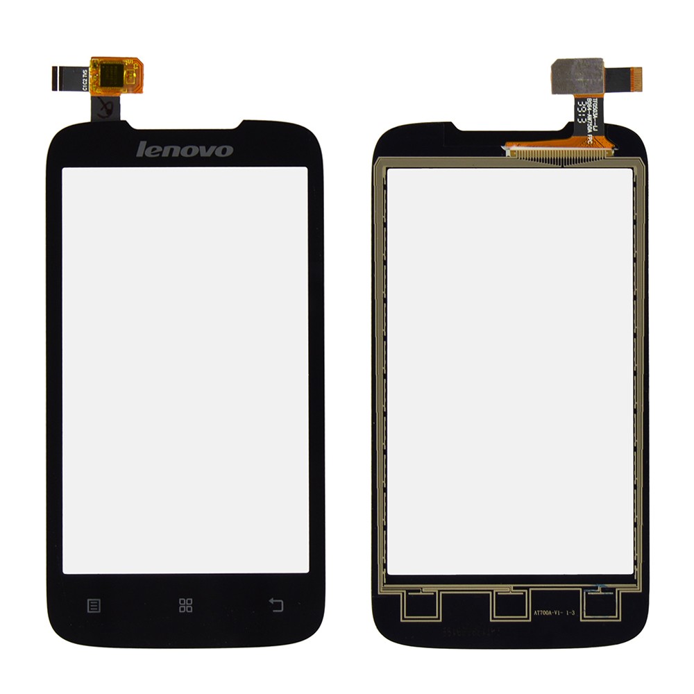 Тачскрин Lenovo A369, A369i, колір чорний, маленька мікросхема фото 1