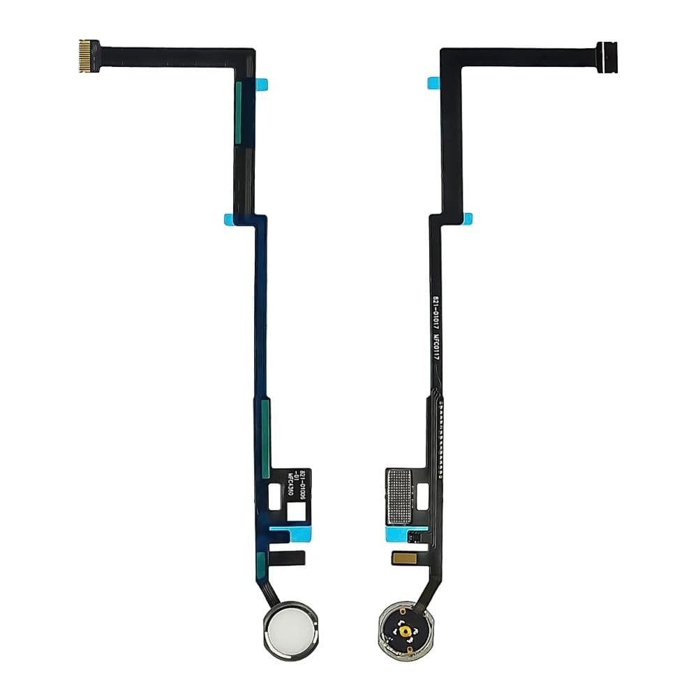 Шлейф для iPad 9.7 2017/ iPad 9.7 2018, с кнопкой Home, цвет белый фото 1