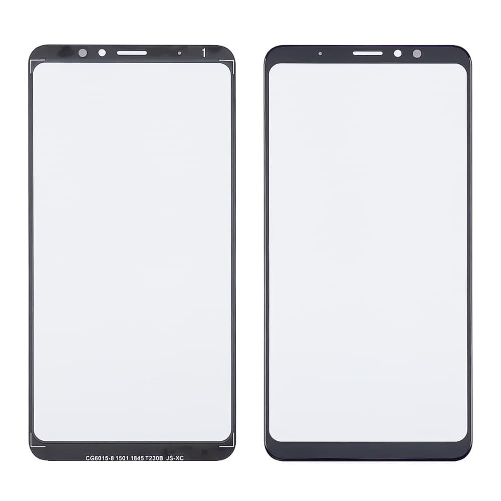 Скло корпусу для Meizu M8 Note M822 + OCA, колір чорний фото 1