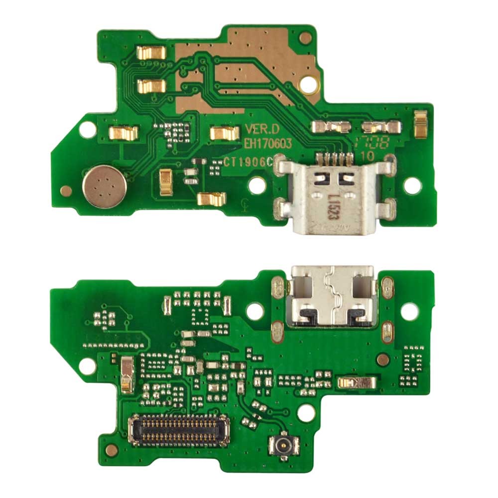 Разъем зарядки для Huawei Y7 Prime 2019 (DUB-L23/DUB-LX3) с нижней платой фото 1