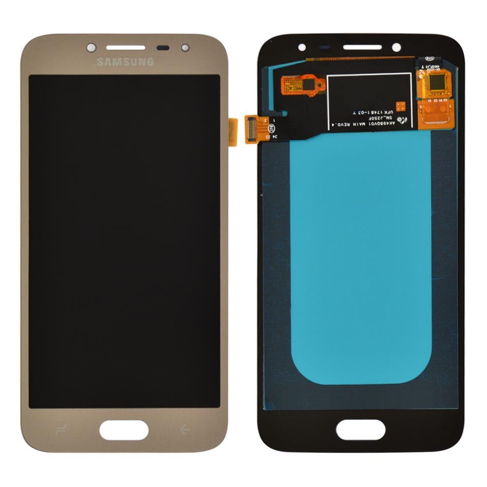 Дисплей для Samsung J250H /DS Galaxy J2 (2018), Galaxy J2 Pro (2018) с тачскрином в сборе, цвет золотой, OLED фото 1