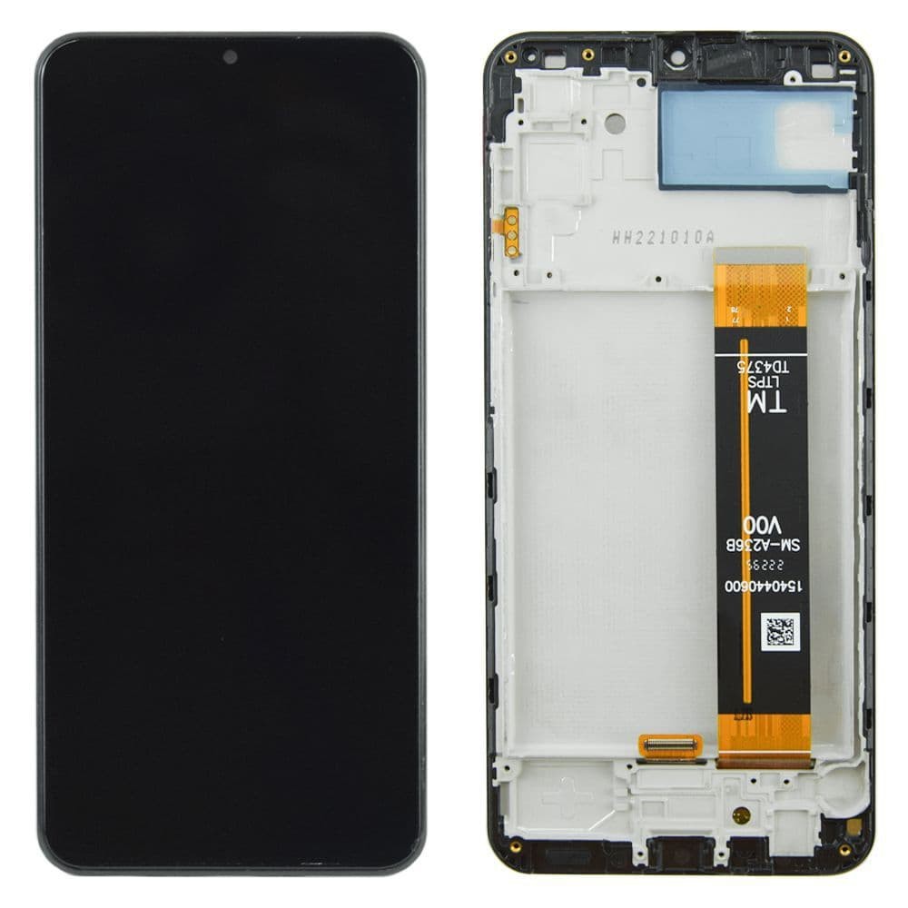 Дисплей для Samsung A236B Galaxy A23 5G 2022, с тачскрином и рамкой в сборе, цвет черный, IPS фото 1