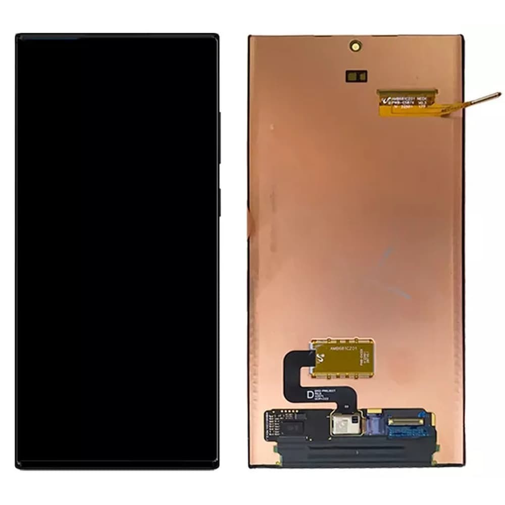 Дисплей для Samsung Galaxy S23 Ultra (S918) 2023, с тачскрином, серый, OLED фото 1