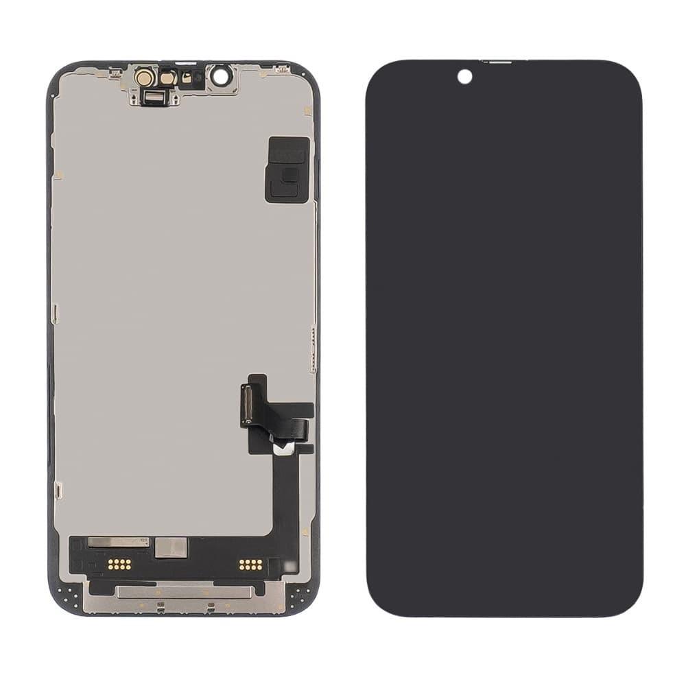 Дисплей для iPhone 14, з тачскріном в зборі, колір чорний, оригінал з заміненим склом фото 1