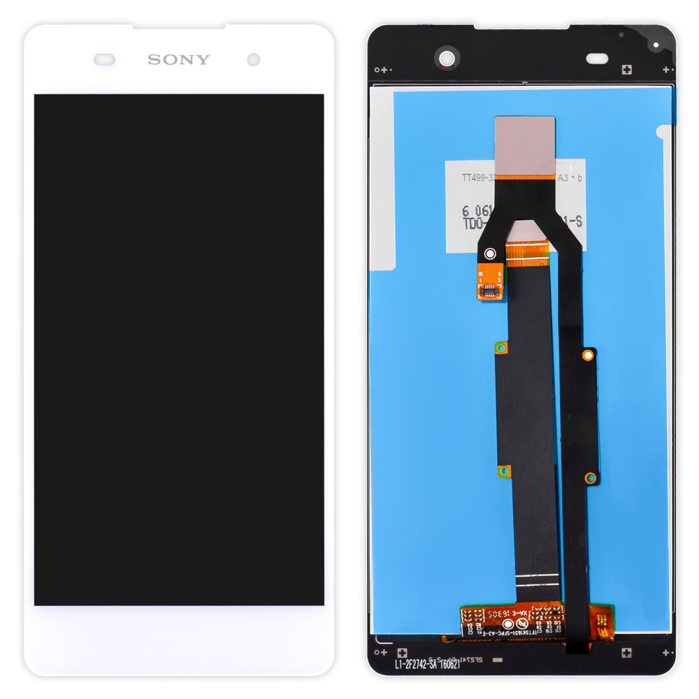 Дисплей Sony F3311 Xperia E5 з тачскрином у зборі, колір білий, маленька мікросхема фото 1
