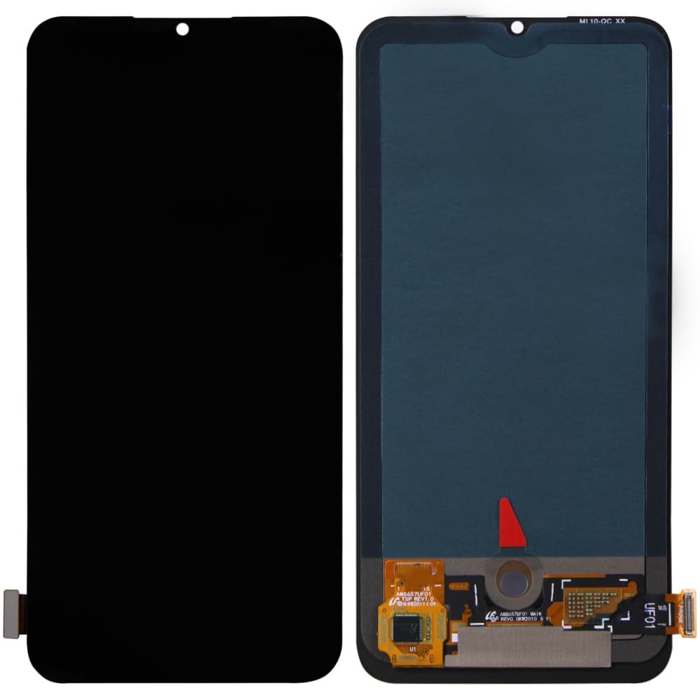 Дисплей для Xiaomi Mi10 Lite, Mi10 Lite Zoom, Mi10 Youth, с тачскрином в сборе, цвет черный, OLED small LCD фото 1