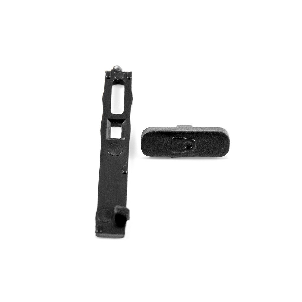 Накладка на кнопку блокування Nokia X6, колір чорний фото 1