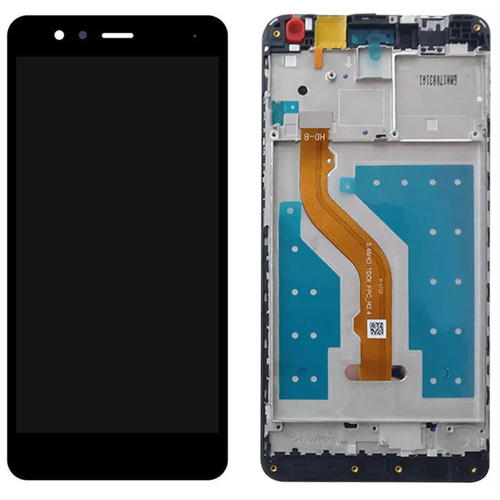 Дисплей для Huawei Y7, Y7 Prime 2017, Nova Lite Plus, Enjoy 7 Plus (TRT-LX1/TRT-L21/TRT-TL00/TRT-L53/TRT-L21A) с тачскрином и рамкой, черный фото 1