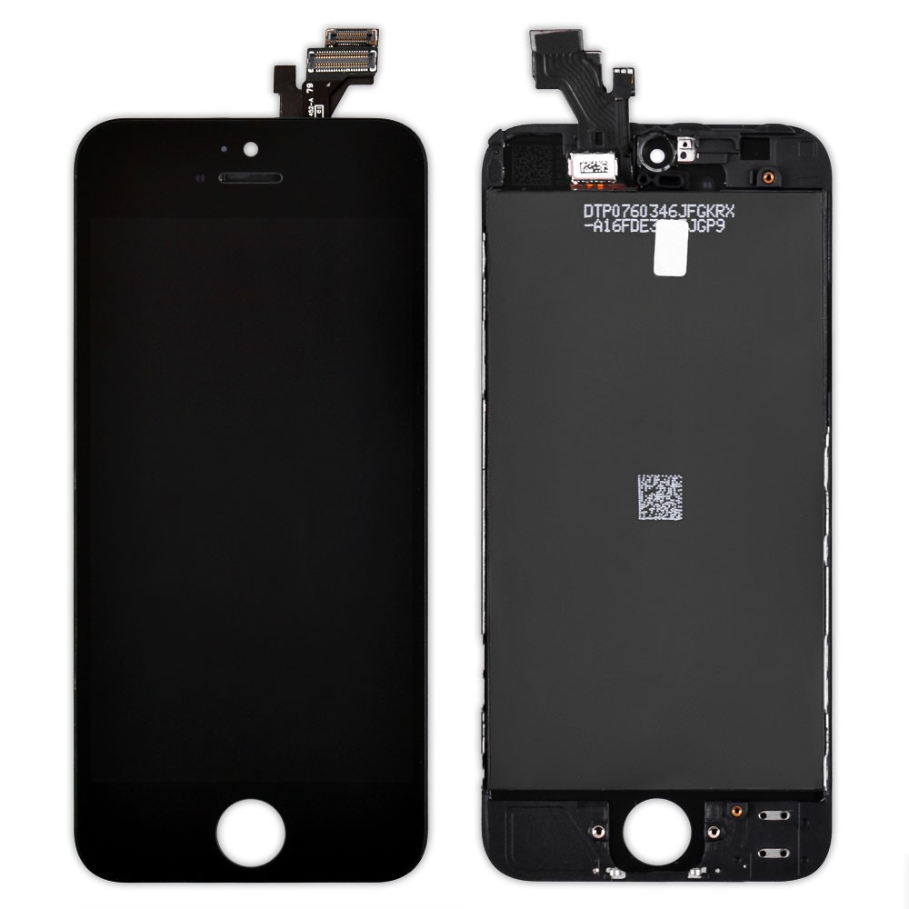 Дисплей iPhone 5 з тачскрином у зборі, колір чорний, TEST OK, уцінка фото 1