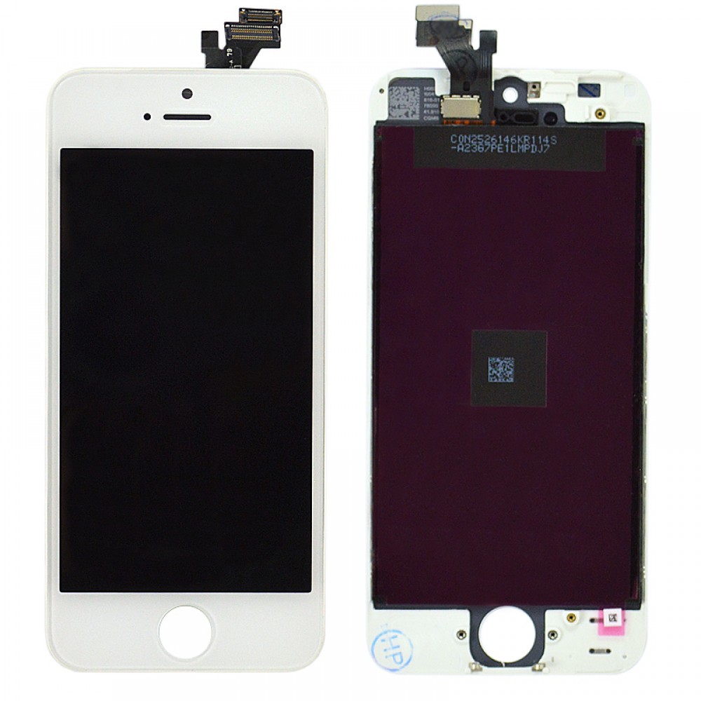 Дисплей iPhone 5 з тачскрином у зборі, колір білий, Китай високої якості, TEST OK, уцінка фото 1