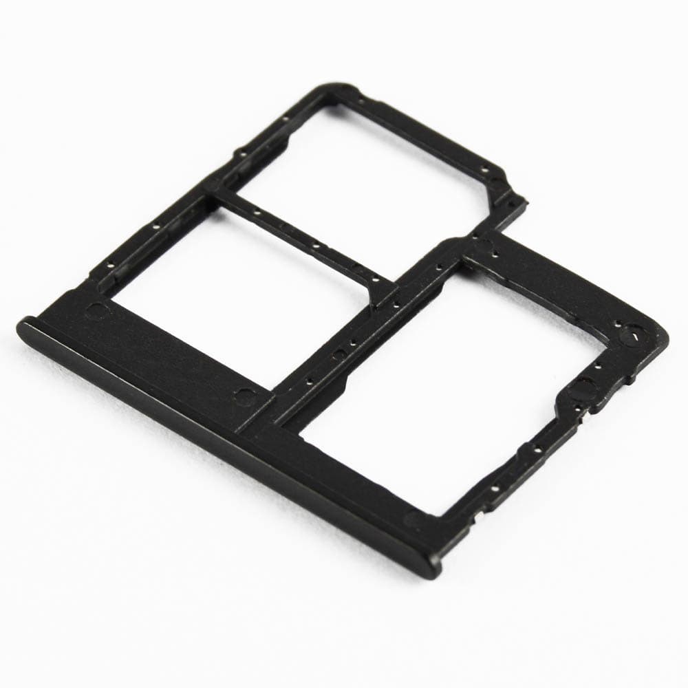 Тримач сім картки для Samsung A405F Galaxy A40 2019, колір чорний фото 1