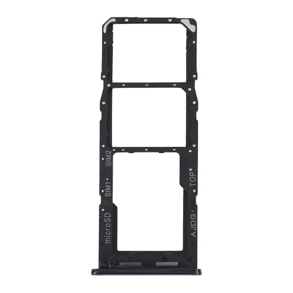 Тримач сім картки для Samsung Galaxy A04s A047F, колір чорний, 2 sim фото 1