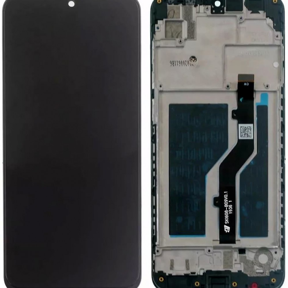 Дисплей для ZTE Blade A5 2020, з тачскріном і рамкою, чорний фото 1