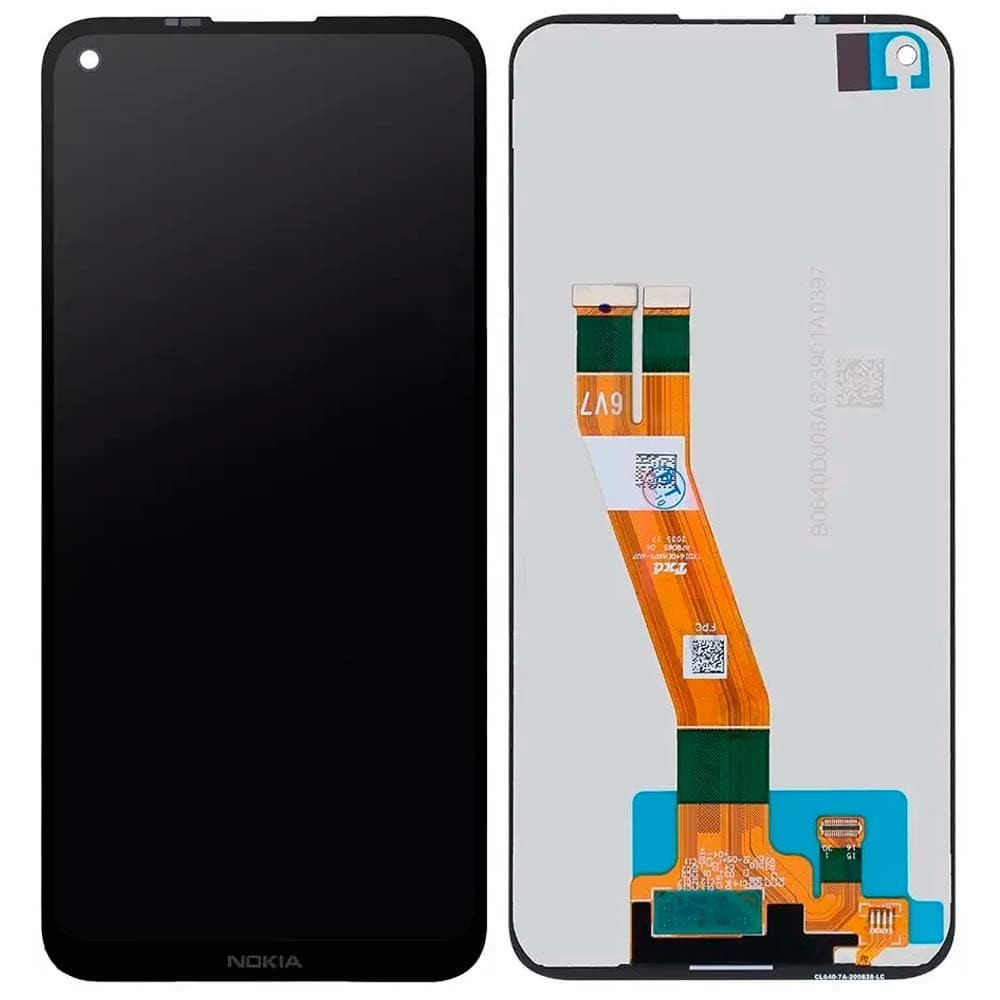 Дисплей для Nokia 3.4, Nokia 5.4 Dual Sim TA-1283 с тачскрином в сборе, цвет черный, оригинал Китай фото 1