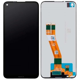 Дисплей для Nokia 3.4, Nokia 5.4 Dual Sim TA-1283 с тачскрином в сборе, китай,  цвет черный, без рамки