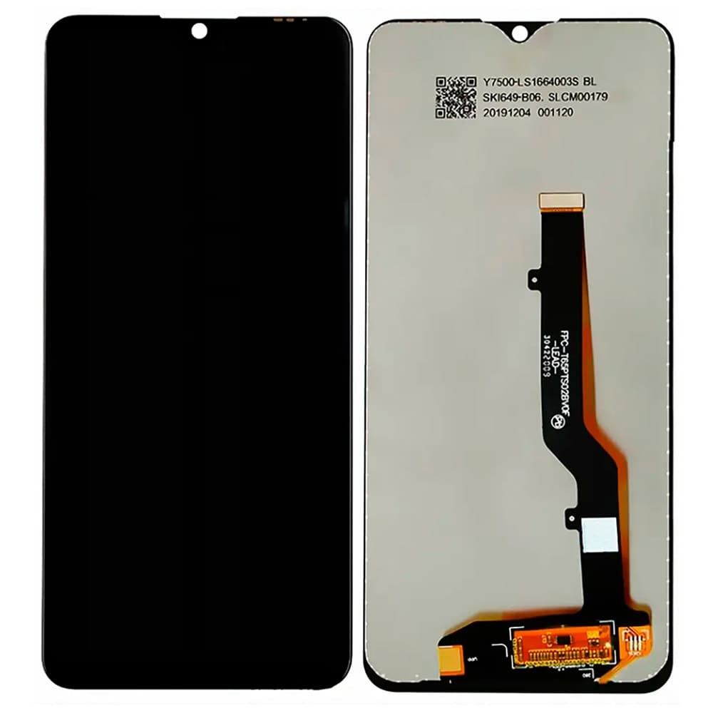 Дисплей для ZTE Blade A7S 2020 SKI649-B08 V0.1/V1050 з тачскрином в зборі, колір чорний, уцінка фото 1