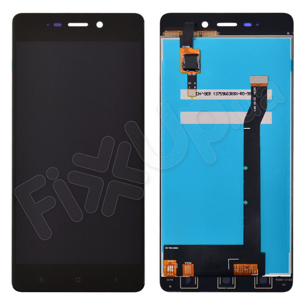 Дисплей Xiaomi Redmi 4 с тачскрином в сборе, цвет черный, уценка фото 2