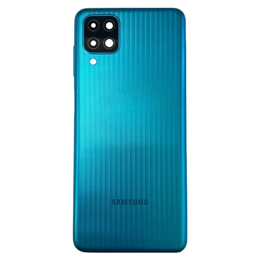 Задняя крышка для Samsung M127F Galaxy M12, со стеклом камеры, цвет зеленый фото 1