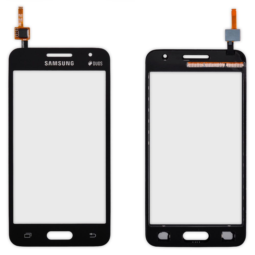 Тачскрін Samsung G355H Galaxy Core 2 Duos, маленька мікросхема, колір чорний, rev. 0 фото 1