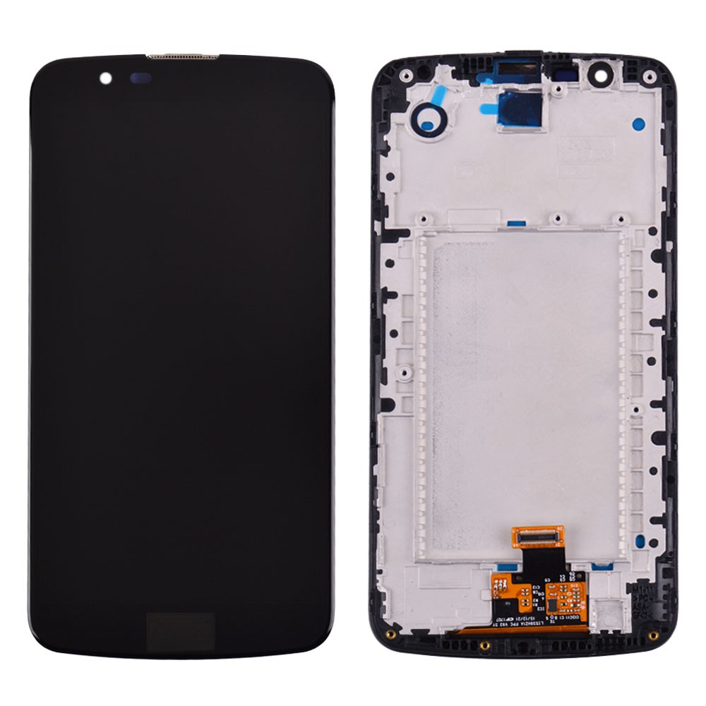 Дисплей LG K10 K420N, K430DS, K430DSF, K430DSY с тачскрином и рамкой, цвет черный фото 1