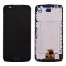 Дисплей LG K10 K420N, K430DS, K430DSF, K430DSY с тачскрином и рамкой, цвет черный миниатюра 1