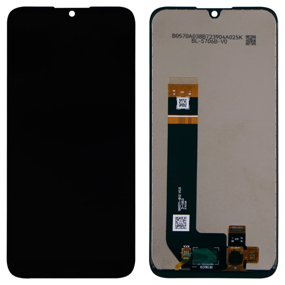 Дисплей для Nokia 1.3 TA-1205/TA-1207/TA-1216, с тачскрином в сборе, цвет черный фото 1