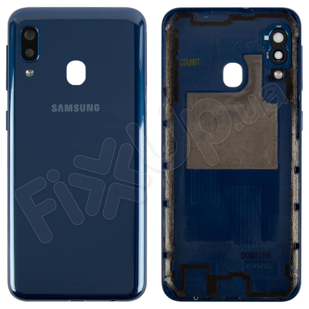 Задняя крышка для Samsung A202 Galaxy A20e 2019, цвет синий фото 1