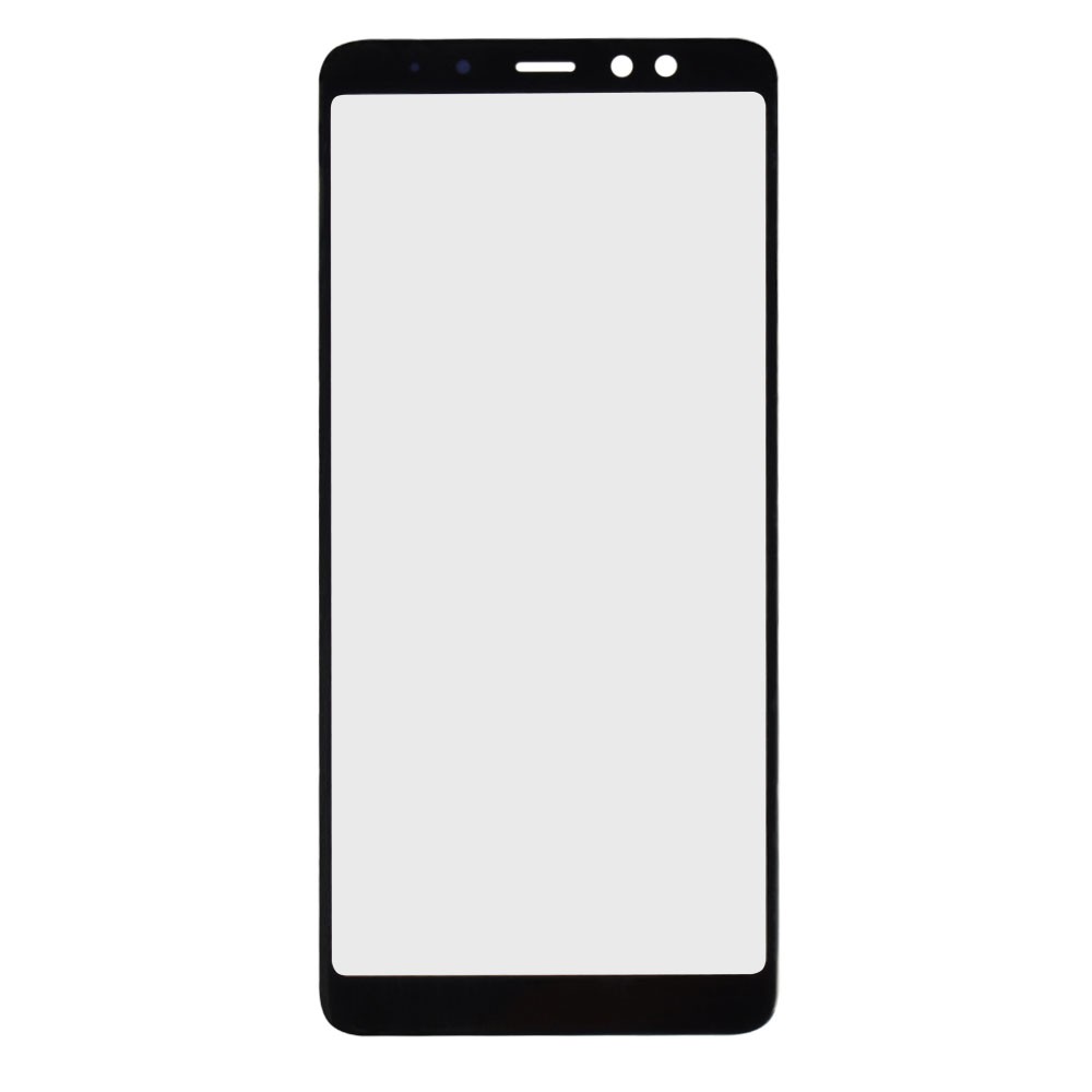 Скло для Samsung A730/DS Galaxy A8 Plus (2018), колір чорний фото 1