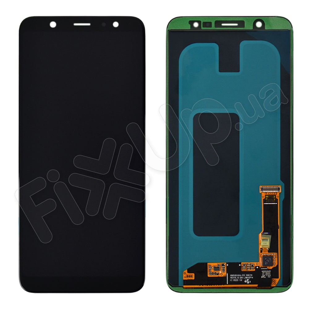 Дисплей для Samsung A605F/DS Galaxy A6 Plus (2018) з тачскрином у зборі, сервісний оригінал, колір чорний фото 1