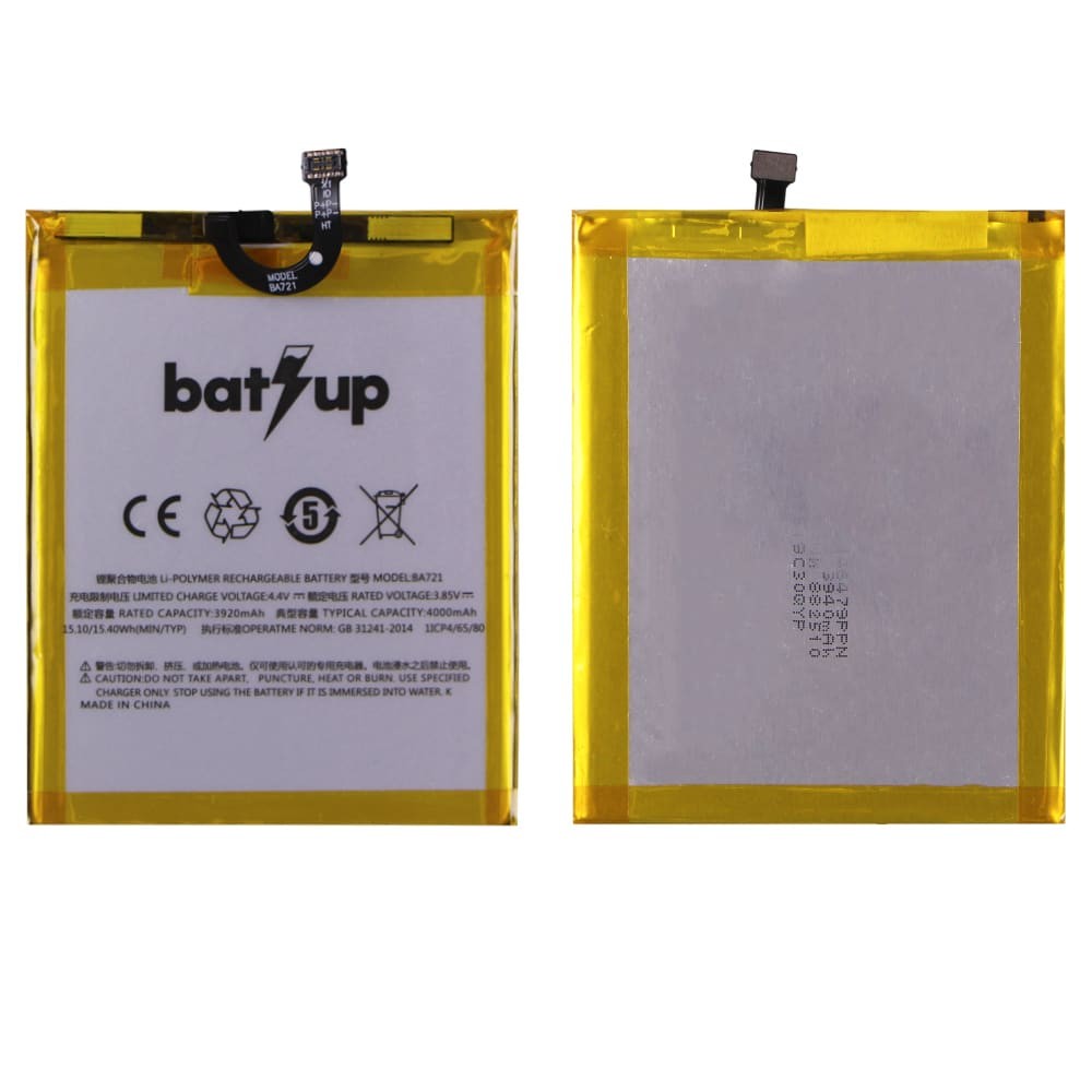 Аккумулятор для Meizu M6 Note (BA721), BatUp фото 1