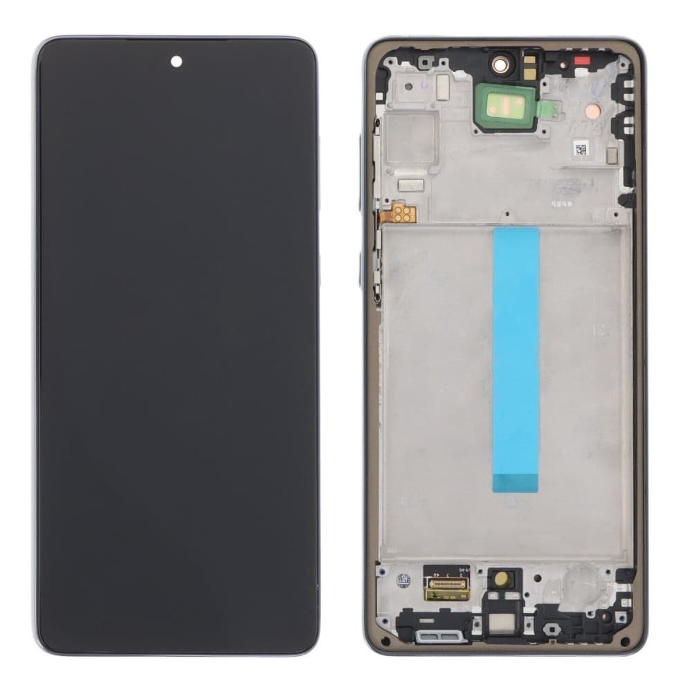 Дисплей для Samsung A736F Galaxy A73 2022, з тачскріном і рамкою в зборі, колір чорний, IPS (TFT) фото 1