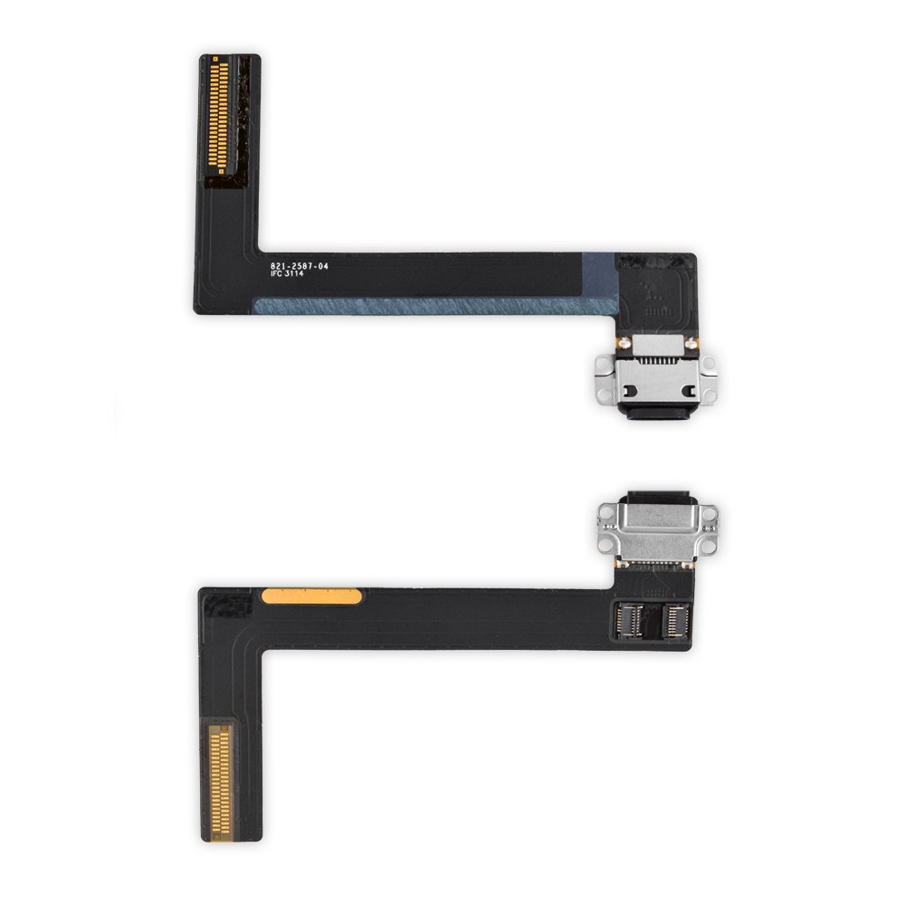 Шлейф для iPad 6 Air 2 з роз'ємом зарядки, колір чорний фото 1