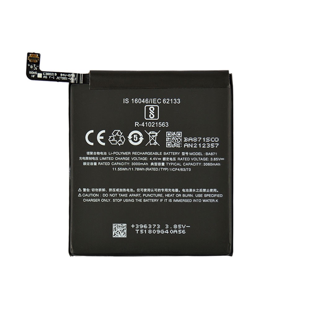 Аккумулятор BA871 для Meizu 15 Lite (M15) фото 1