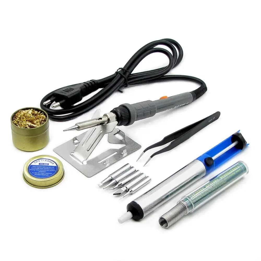 Паяльний набір WEP 947-II паяльник 60W t 200-450 гр C/жала 900M 6шт фото 2