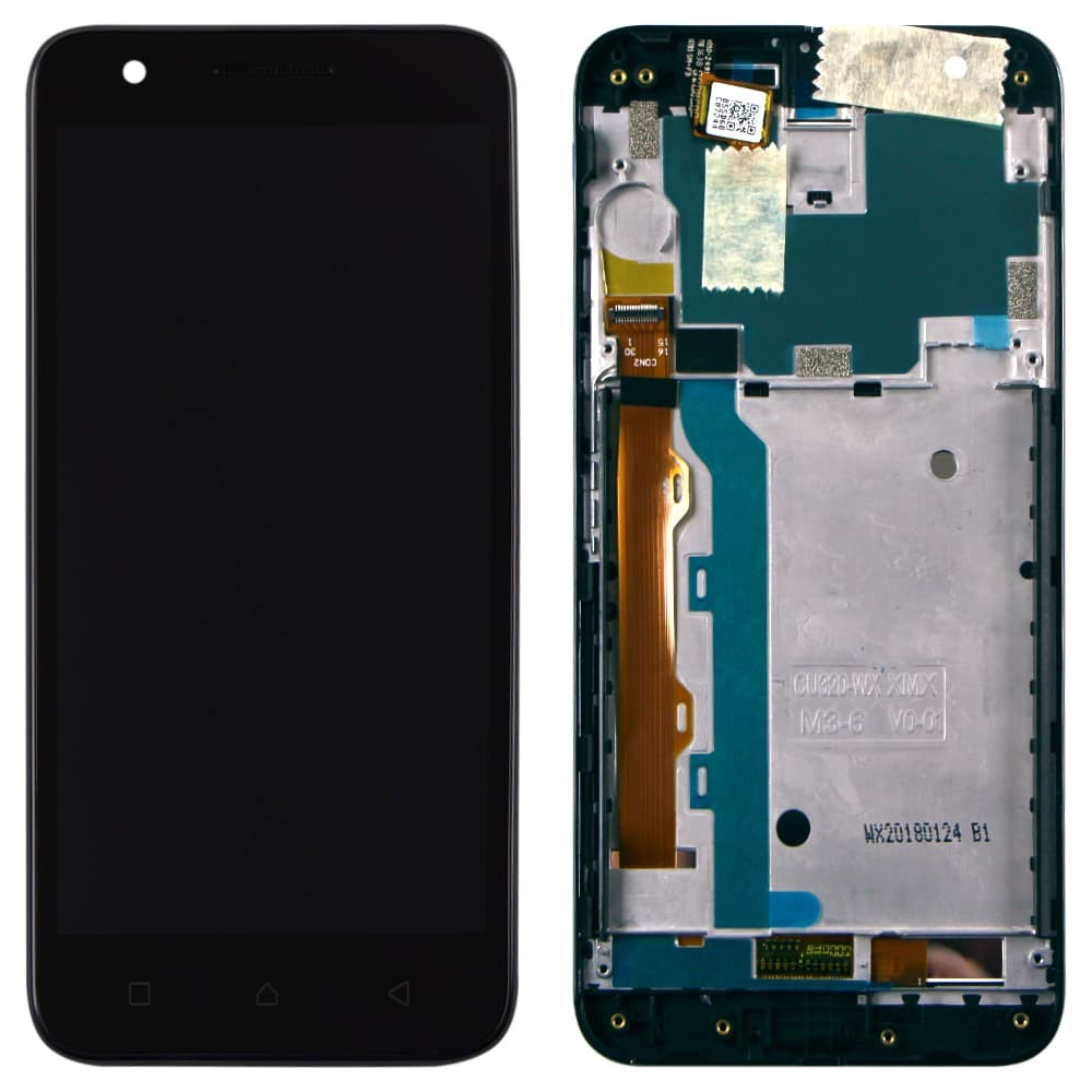 Дисплей C2, Vibe C2 (K10a40) с тачскрином и рамкой в сборе, цвет черный фото 1