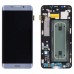 Дисплей для Samsung G928 Galaxy S6 Edge Plus с тачскрином и рамкой в сборе, цвет синий, сервисный оригинал миниатюра 1
