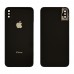 Задняя крышка для iPhone X (5.8) с стеклом камеры, цвет space gray, уценка миниатюра 1