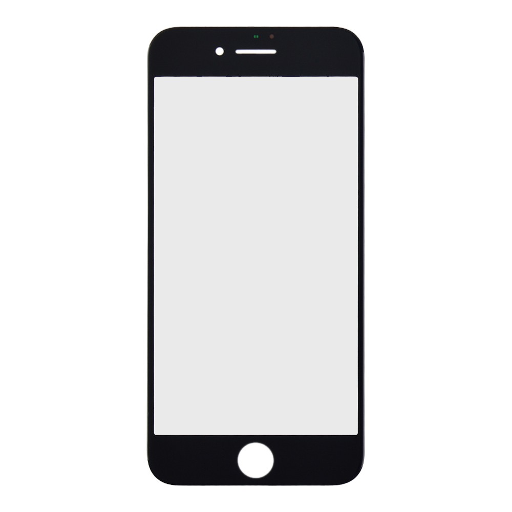 Скло для iPhone 8, колір чорний фото 1