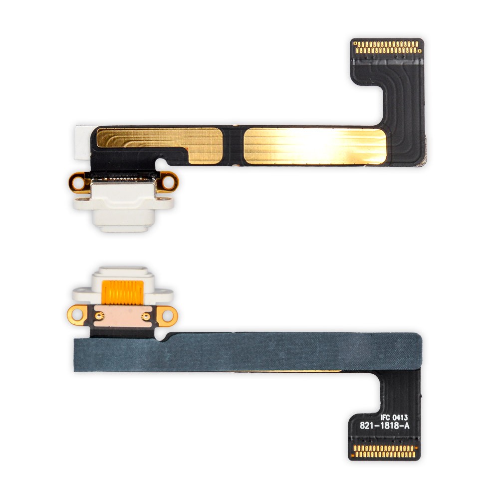 Шлейф для iPad Mini 2 Retina, iPad Mini 3 Retina з роз'ємом зарядки, колір білий фото 1