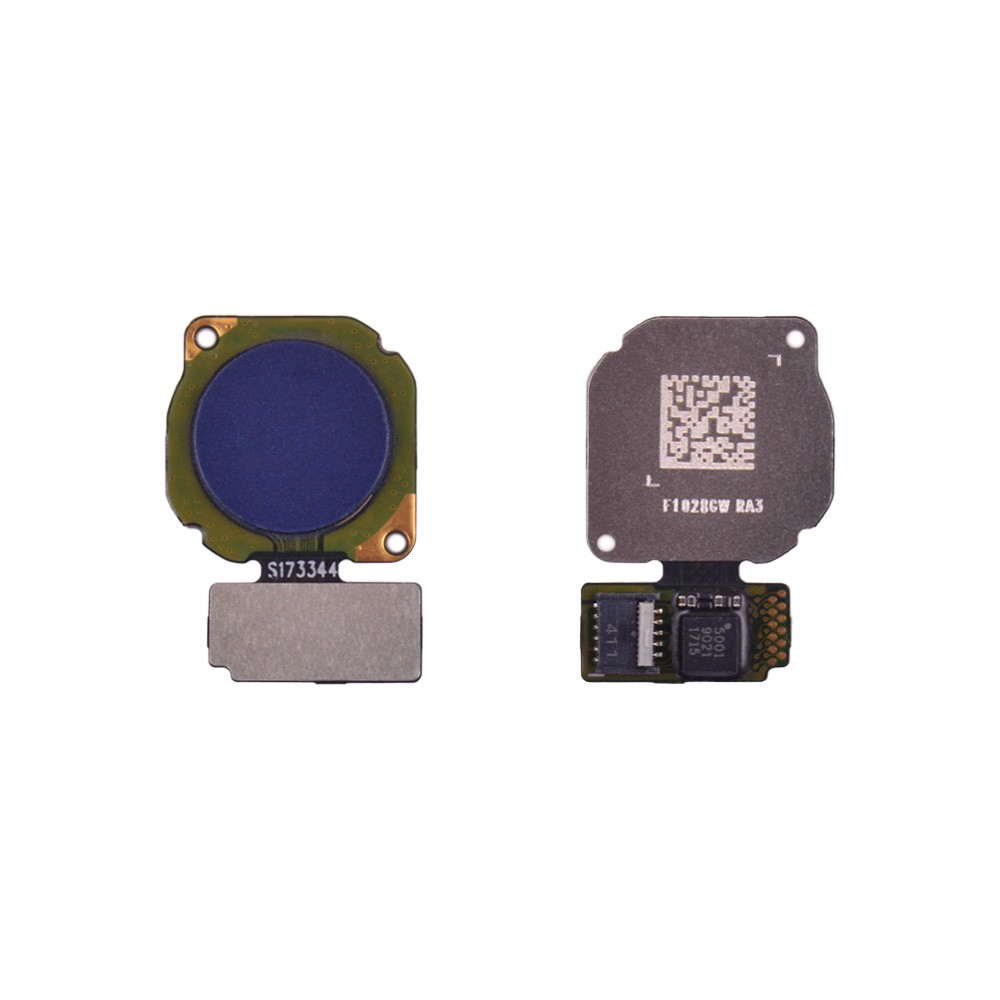 Датчик отпечатка для Huawei P8 Lite (2017)/P Smart/P Smart Plus/Honor 7X/Нonor 8 Lite/Honor 8 Pro/Honor V9/Honor 9 Lite/Nova2 (2017)/Nova Lite/P20 Lite, цвет синий фото 1