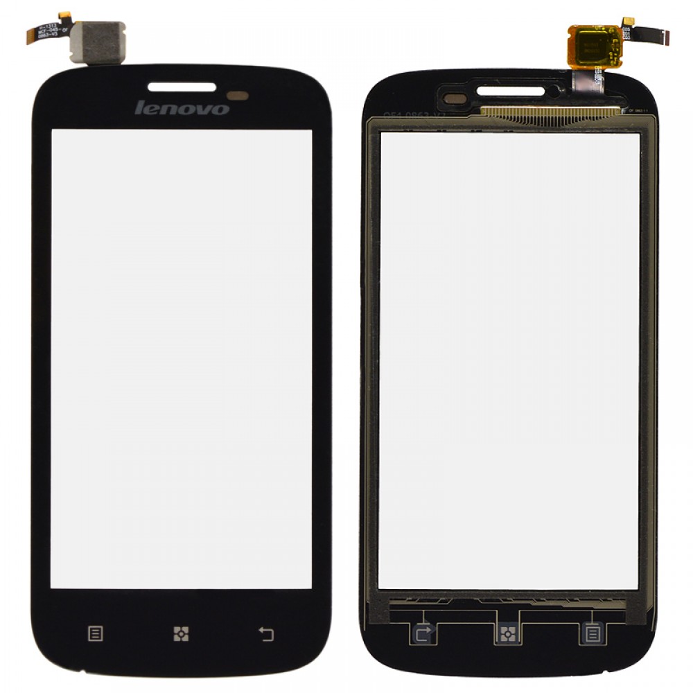 Тачскрин Lenovo A760, A706T, велика мікросхема, колір чорний фото 1